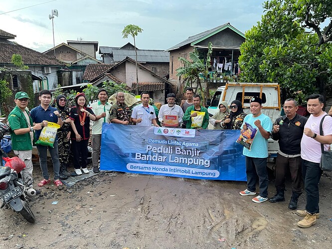 GP Ansor Lampung Bantu Korban Banjir